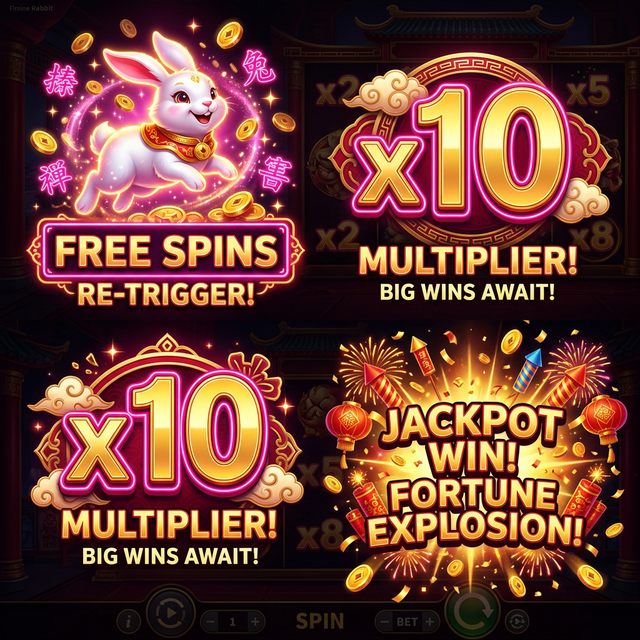 Características de bonus de Fortune Rabbit: Free Spins, multiplicadores y jackpot